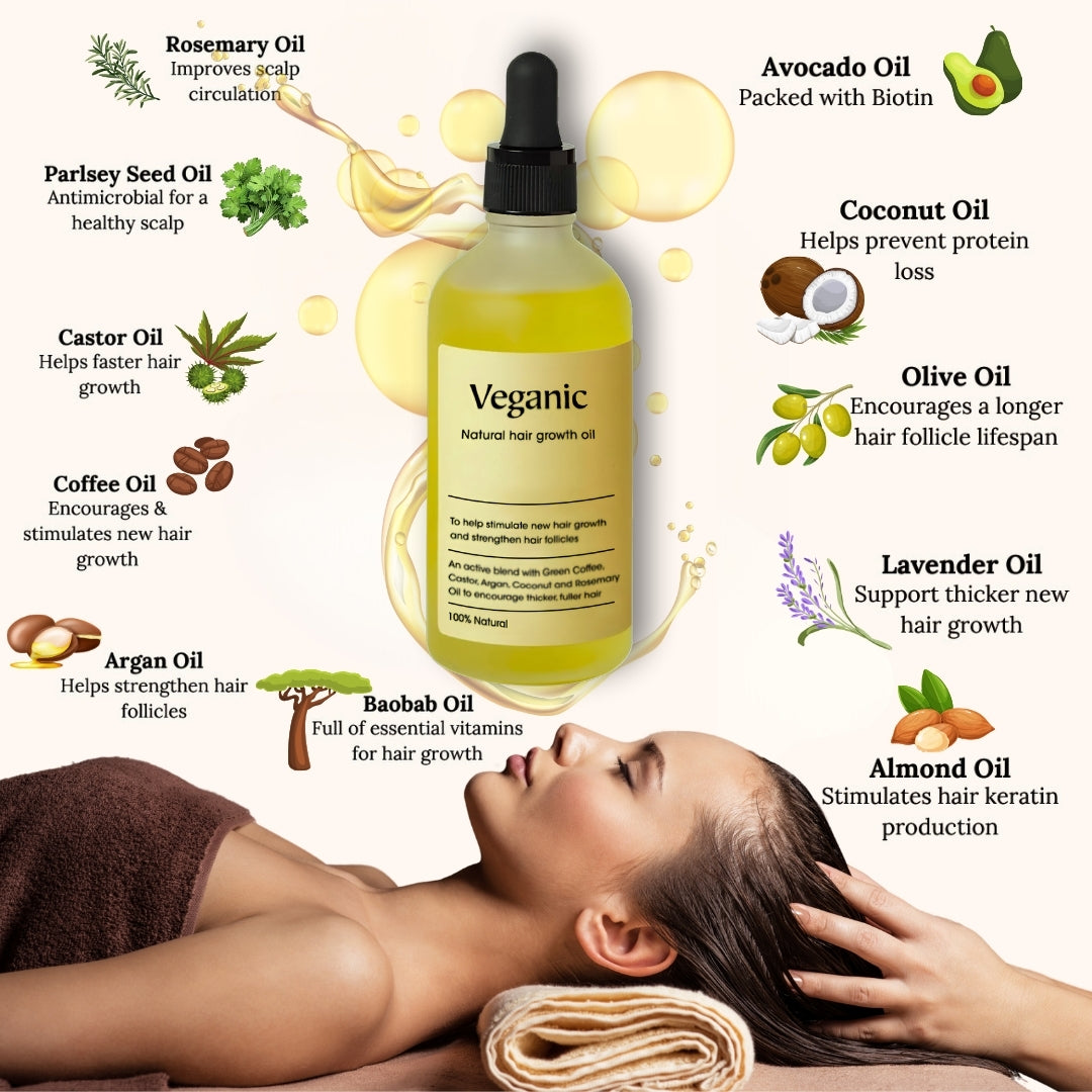 Veganic™ 10 Natural Hair Growth Oil