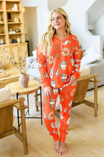 Pumpkin Spice Pajama Set