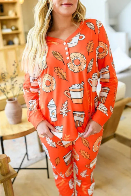 Pumpkin Spice Pajama Set