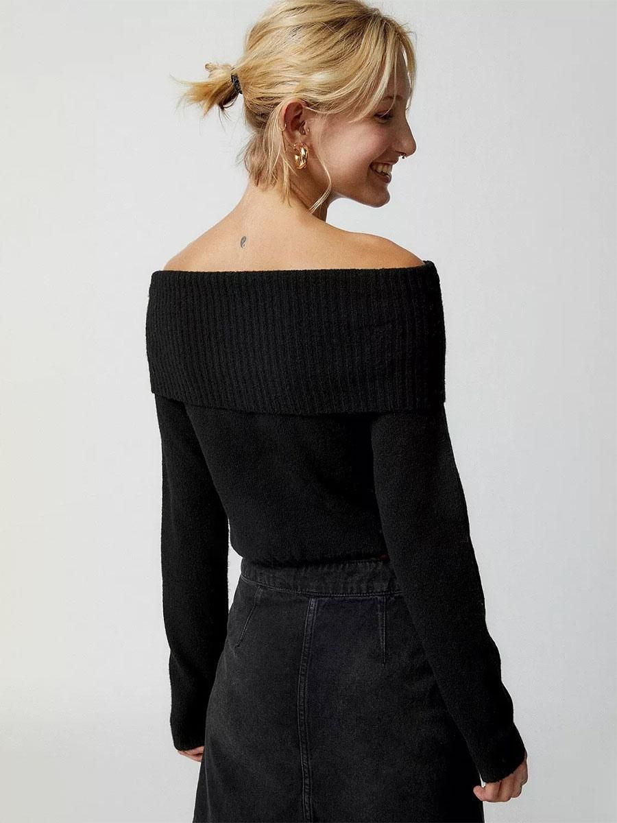 Off Shoulder Sweater