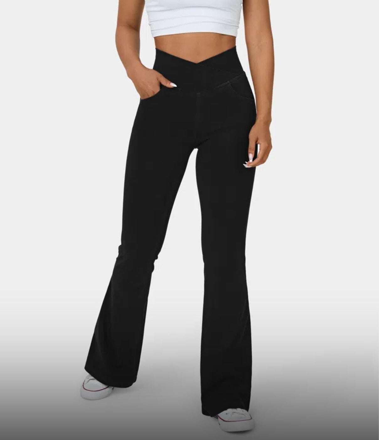 High Waisted Flare Jeans by VALEVA