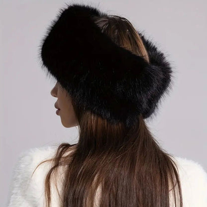 Faux Fur Clear Top Hat